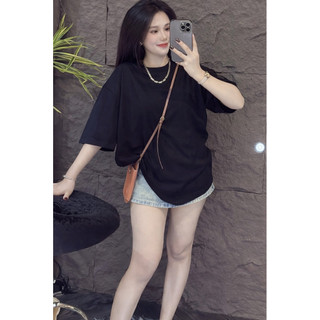 Áo thun chất cotton khô 3158 form rộng tay lỡ - Gấu T