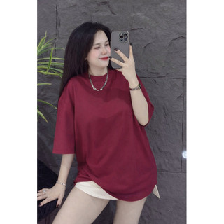 Áo thun chất cotton khô 3158 form rộng tay lỡ - Gấu T