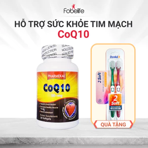 Viên Uống CoQ10 Fobe Hỗ Trợ Làm Giảm Quá Trình Oxy Hoá, Tăng Cường Sức Khoẻ Tim NN - Hộp 30v