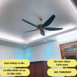 20/06 VOUCHER 50K Quạt trần 5 cánh không có đèn phù hợp với trần thấp, chung cư có điều khiển từ xa 6 cấp độ gió — ảnh 5