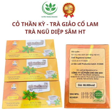 Trà Ngũ Diệp Sâm - Cỏ Thần Kỳ Trà Giảo Cổ Lam Hỗ Trợ Giảm Béo Hạ Mỡ Máu, Bảo Vệ Gan Ôn Định Huyết Áp