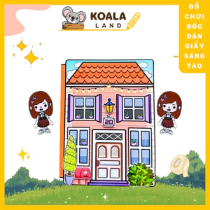 Cuốn Sách Toca Boca squishy giấy tự làm đồ chơi sách thủ công toca boca giấy nhà của beauty.holic