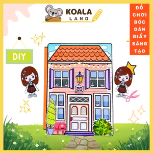 Sách Toca Life World Toca Boca 'S Chocolate House Mới squishy giấy tự làm ngôi nhà búp bê ngôi nhà búp bê giấy đồ chơi