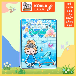 Đồ chơi bằng giấy ngôi nhà búp bê của toca boca đồ chơi bé gái h23