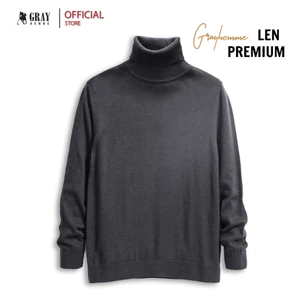 Áo Len Nam Cổ Lọ Lông Cừu GRAYHOMME , Tay Dài Chất Len Lông Cừu Mềm Mịn giữ ấm TE2002