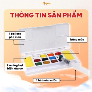 Bộ màu nước Happy Watercolor Paint Set