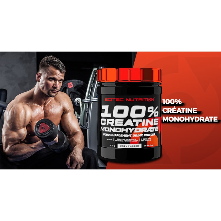 Creatine Monohydrate Scitec Nutrition 300G (88 Serving) - Unflavoured | KEYGYM