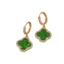 Bông Tai Hình Cỏ Bốn Lá Đính Đá Thời Trang Chất Lượng Cao Cho Nữ Holie Accessories