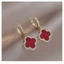 Bông Tai Hình Cỏ Bốn Lá Đính Đá Thời Trang Chất Lượng Cao Cho Nữ Holie Accessories