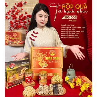 Hôp quà Tết XUÂN SANG ĐẮC LỘC - TẾT NHƯ Ý - Senfarm - Mứt Tết - Bánh Tết - Quà Tết