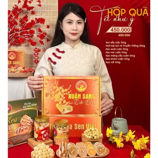 Hôp quà Tết XUÂN SANG ĐẮC LỘC - TẾT NHƯ Ý - Senfarm - Mứt Tết - Bánh Tết - Quà Tết