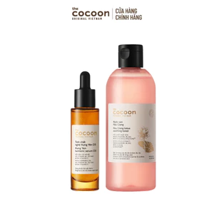[MUA 2 GIẢM 42%] Combo 1 Tinh chất nghệ Hưng yên C10 - 10% Vitamin C 30ml + 1 Nước sen Hậu Giang Cocoon 310ml