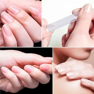 Combo 3 Cây dũa móng tay thủy tinh trong suốt - nhỏ gọn, siêu tiện dụng