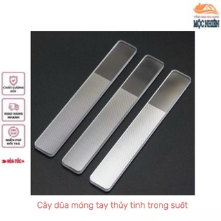Combo 3 Cây dũa móng tay thủy tinh trong suốt - nhỏ gọn, siêu tiện dụng