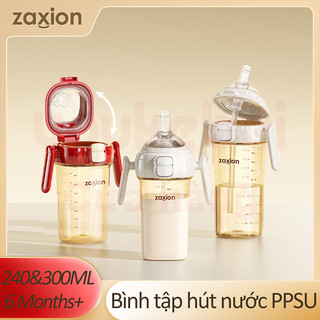 zaxion bình sữa cho bé Chất Liệu PPSU cao cấp Tự Động Mở Nắp Chống Sặc Dùng Cho Bé 1 Tuổi Trở Lên An Toàn Không BPA