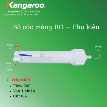 Bộ cốc màng RO ( kèm phụ kiện ) dành cho máy lọc nước - Vỏ màng RO