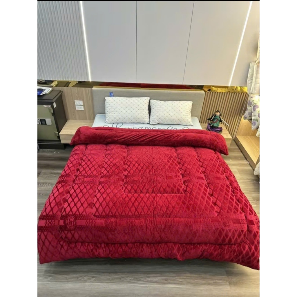 Chăn Lông Cừu COCO Cao Cấp 2m x 2m3 – Mền Nỉ Lông Thỏ Mềm Mịn, Siêu Ấm, Không Rụng Lông, Hàng Loại 1