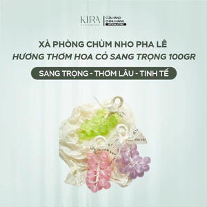 Xà phòng chùm nho pha lê 250g với hương hoa cỏ sang trọng, vừa giúp dưỡng ẩm mềm da, vừa là món quà độc đáo.