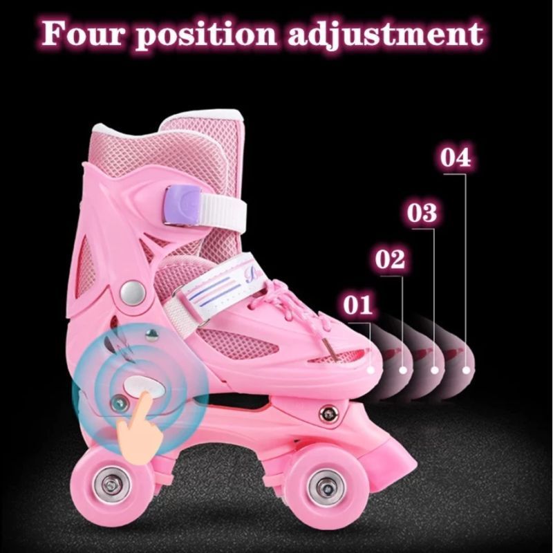 Giày trượt băng trẻ em, inline, 4 bánh, trẻ em, cho người mới bắt đầu, nam nữ, quà tặng