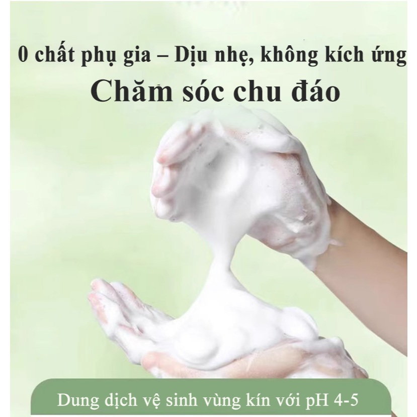 Dung dịch vệ sinh phụ nữ, bọt vệ sinh phụ nữ chiết xuất thảo dược và Niaciamdide làm sạch dịu nhẹ 200ml
