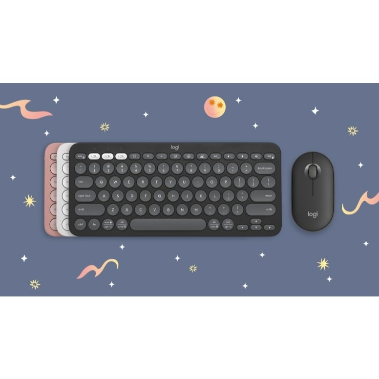 [🔰Chính Hãng] Bàn Phím Chuột Không Dây Bluetooth Logitech Pebble 2 K380s + M350s, Nhỏ Gọn, Yên Tĩnh | BigBuy360 - bigbuy360.vn