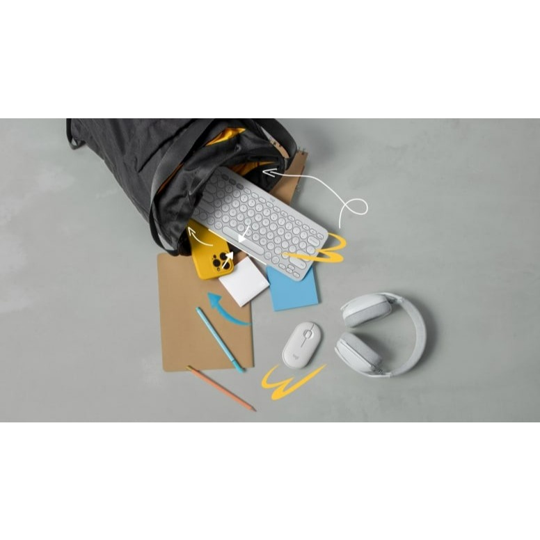 [🔰Chính Hãng] Bàn Phím Chuột Không Dây Bluetooth Logitech Pebble 2 K380s + M350s, Nhỏ Gọn, Yên Tĩnh | BigBuy360 - bigbuy360.vn