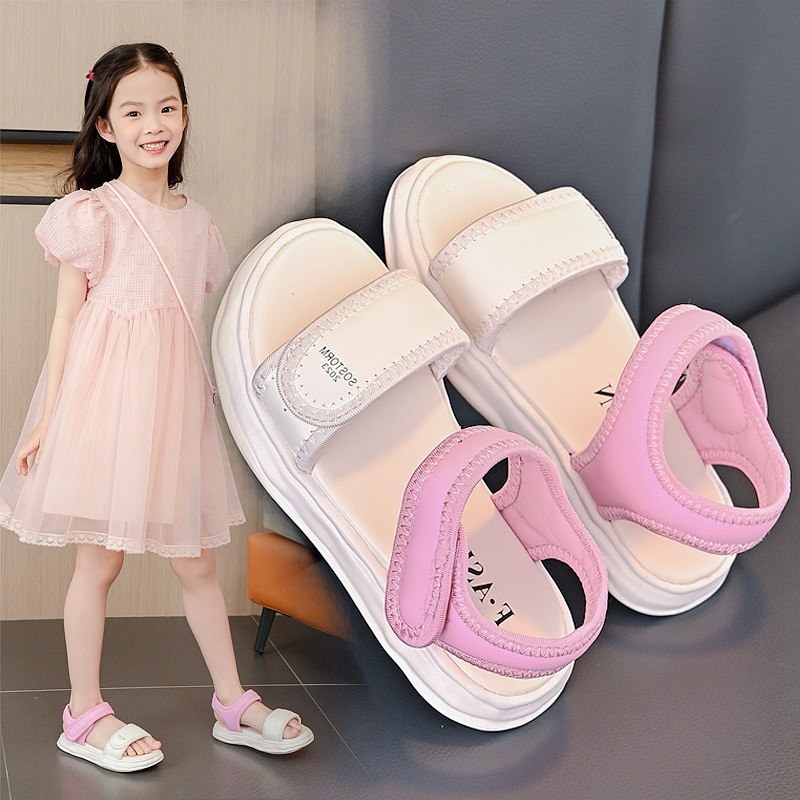 [M076] Sandal Bé Gái Đi Học Đi Chơi, Dép Quai Hậu Cho Bé Gái Từ 3-10 Tuổi Đế Êm Chống Trơn Trượt, Hàng Cao Cấp TH Kids