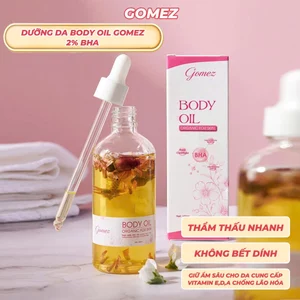 Dầu Dưỡng Da Body Oil Gomez 2% BHA 100ml Cấp Ẩm Thẩm Thấu Nhanh Không Bết Dính Nhẹ Nhàng & Làm Mềm Mịn Da