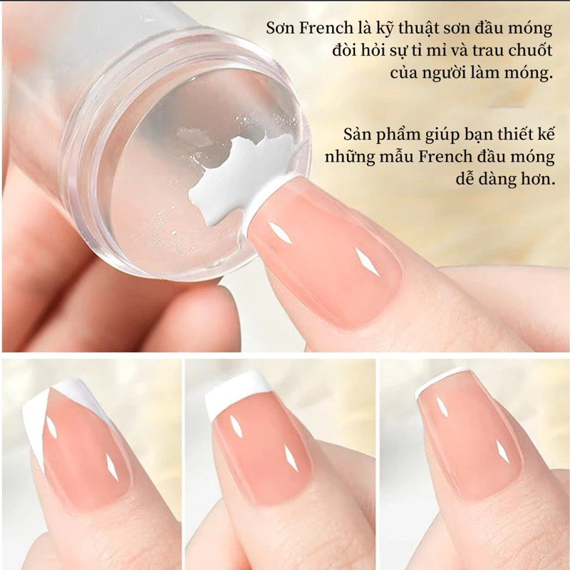 Con Dấu Silicon In Móng Tay, Con Lăn In Nail Chuyên Dụng, In Họa Tiết Sắc Nét, Phù Hợp Nail Salon Và Học Viên