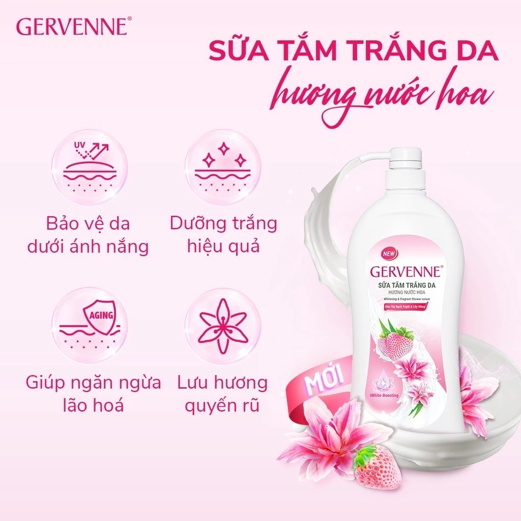 [GIFT] Túi sữa tắm Gervenne hương Kiwi 380g
