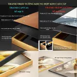 [Mã shopee 60K] Bộ 3 Tranh Tráng Gương Treo Tường Cao Cấp khung hợp kim Voi Con Trang Trí Phòng Khách, Phòng Ngủ CANVAS — ảnh 8