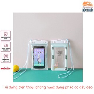 Combo 3 Túi đựng điện thoại chống nước dạng phao, có dây đeo - Siêu dễ thương