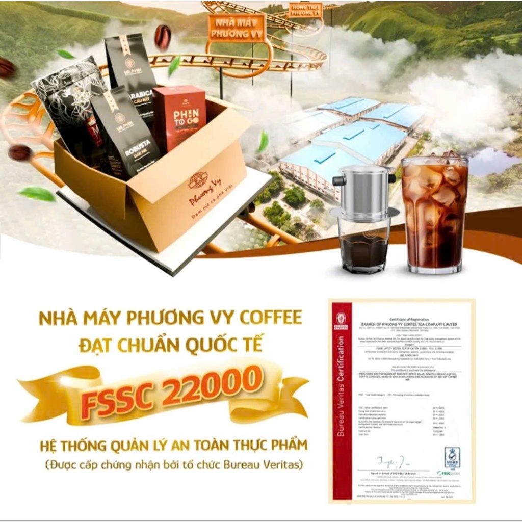 Cà Phê Truyền Thống Passion Coffee 500G, Cafe Vị Đậm mạnh, Thơm Nồng, Hậu Đậm, Phương Vy Coffee
