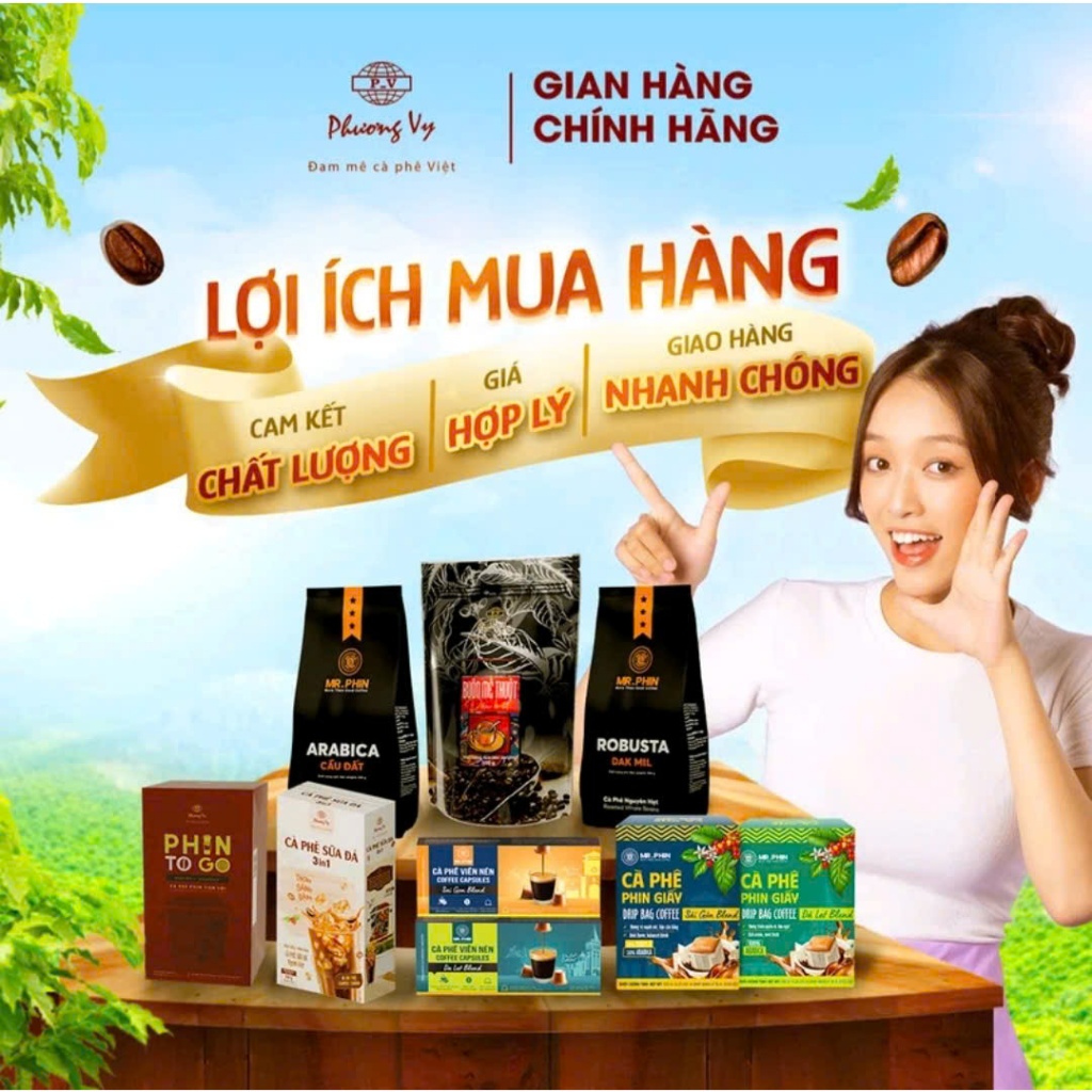 Cà Phê Truyền Thống Passion Coffee 500G, Cafe Vị Đậm mạnh, Thơm Nồng, Hậu Đậm, Phương Vy Coffee