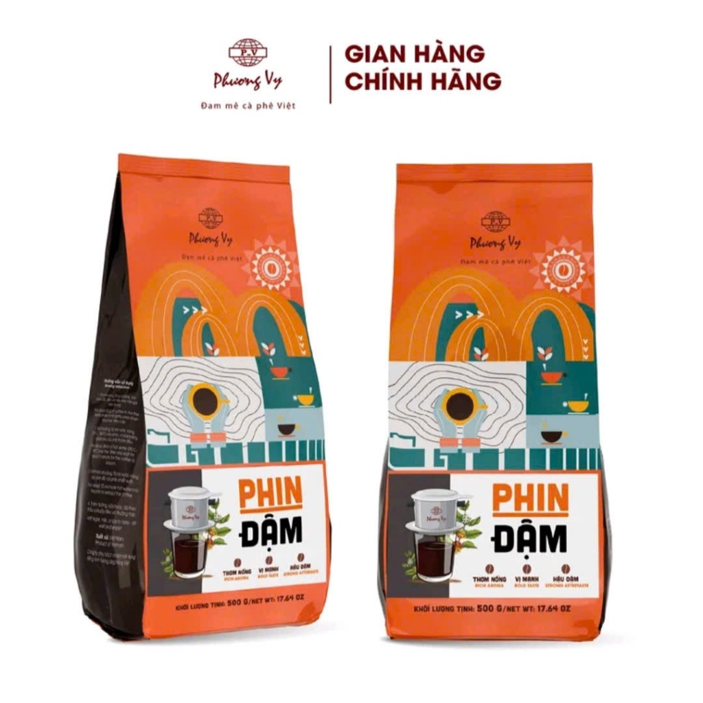 Cà Phê Truyền Thống Passion Coffee 500G, Cafe Vị Đậm mạnh, Thơm Nồng, Hậu Đậm, Phương Vy Coffee