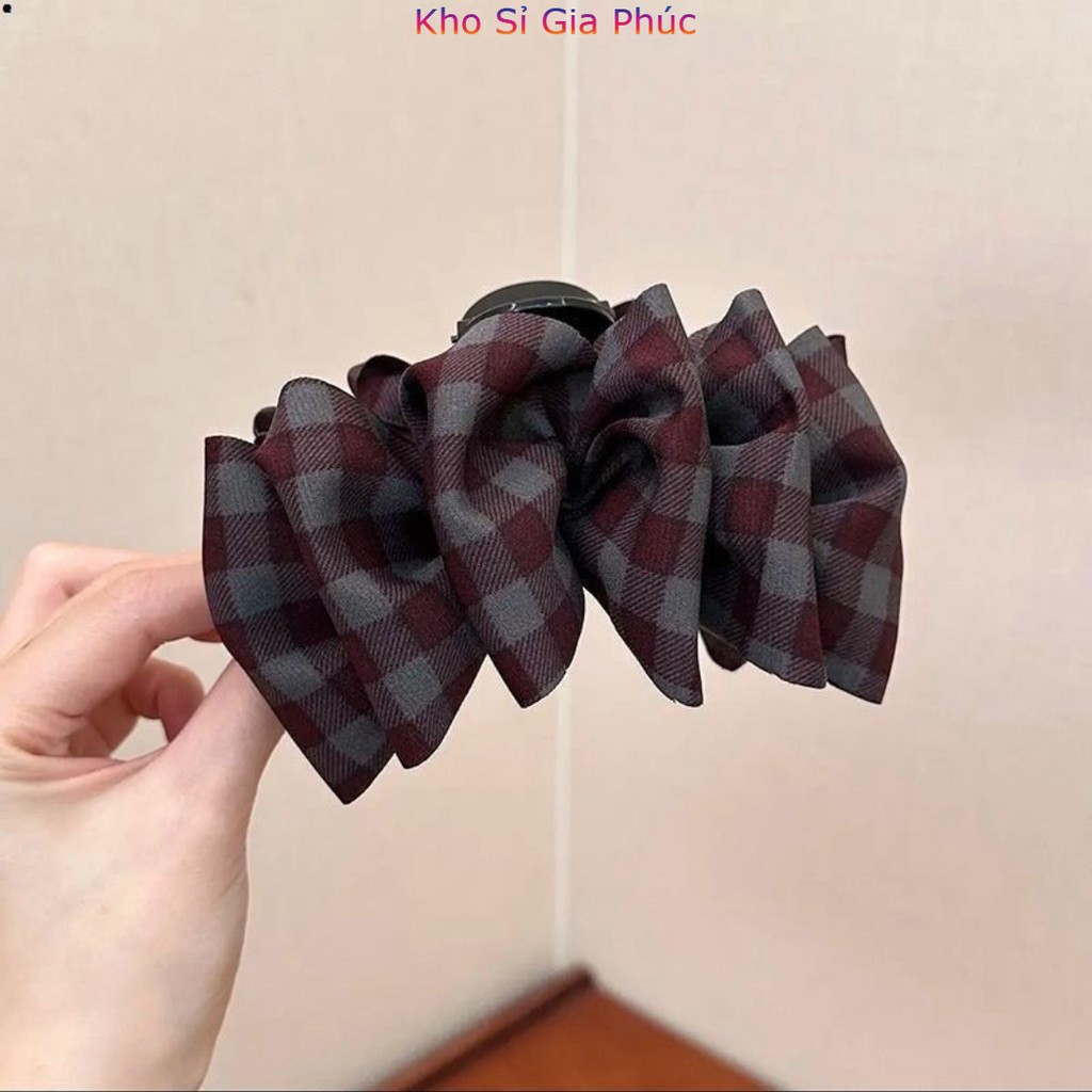 Kẹp Tóc Cá Mập Cho Phụ Nữ Với Thiết Kế Kẻ Sọc Bong Bóng - Sang Trọng Và Đơn Giản