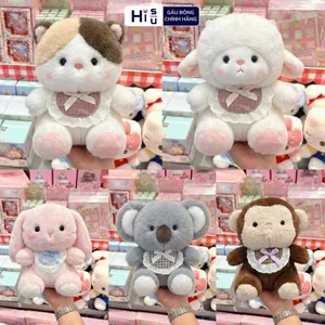 Gấu Bông Hình Thú Các Loại Đeo Yếm Siêu Dễ Thương, Thú Nhồi Bông Mini Cao Cấp Quà Tặng Cho Bé,Bạn Gái