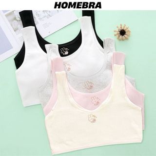 Áo lót học sinh tuổi dậy thì mềm mại 2 lớp chống lộ - Áo Lá Bé Gái cotton thoáng mát thoải mái B8574