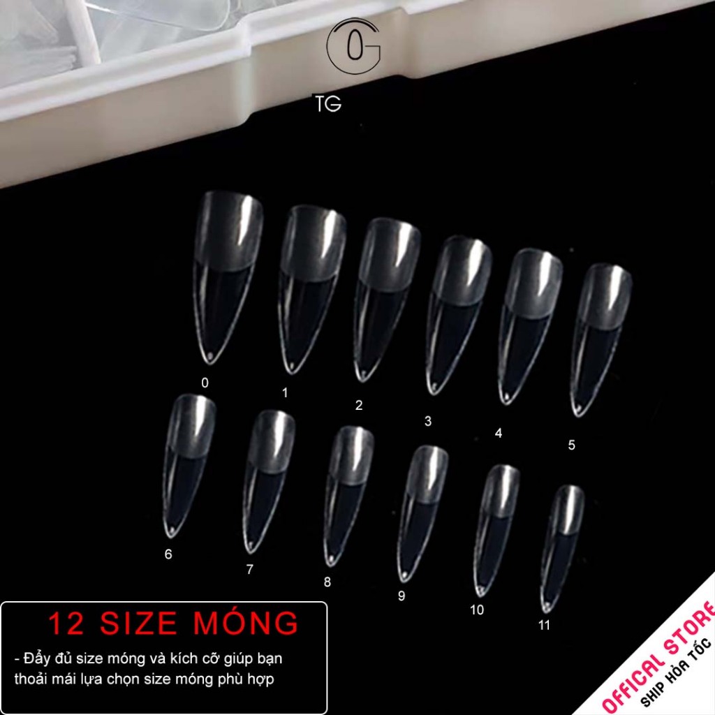 Móng úp TG hộp 552 móng 12 size