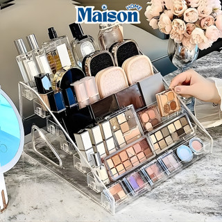 Kệ Trong Suốt Nhiều Tầng 3/5/7 Đựng Mỹ Phẩm & Nước Hoa MAISON Giá Sắp Xếp Đồ Makeup Gọn Gàng