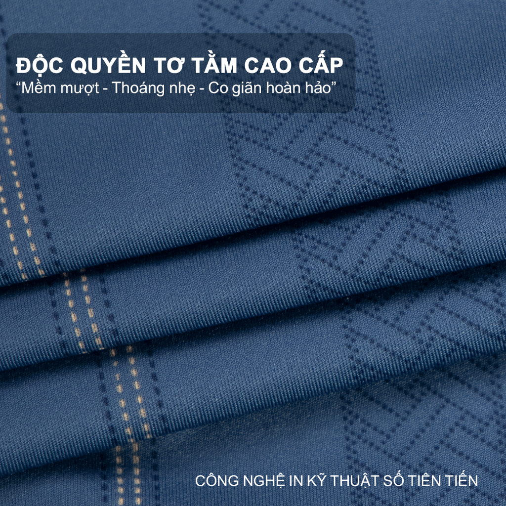 Áo sơ mi nam MASCULINE ASM600 - Sơ mi cộc tay cao cấp form regular tay ngắn vải silk nylon spandex