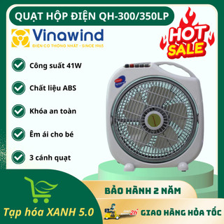 Quạt Hộp Điện Cơ Thống Nhất Vinawin QH-300/350LP Tự Ngắt Khi Đổ, 3 Tốc Độ Gió Siêu Mát, Êm Ái