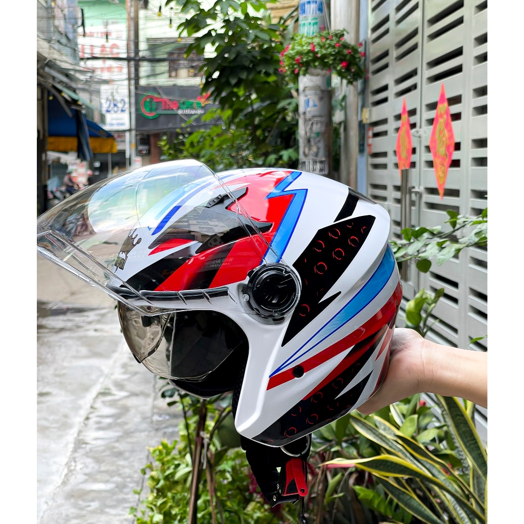 ( Tặng logo ) MŨ BẢO HIỂM 3/4 2 KÍNH ROYAL M268, M668 CHÍNH HÃNG, BẢO ...
