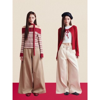 ( CÓ MÀU ĐEN) 𝐇𝐨𝐫𝐢z𝐨𝐧 𝐊𝐚𝐤𝐢 - Quần kaki suông rộng dáng đứng nhien.official NQD00004