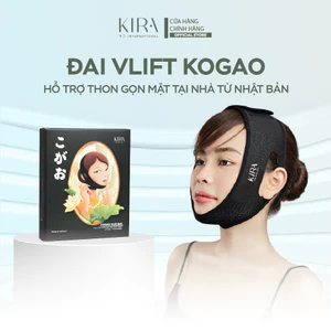 Đai nâng cơ mặt, định hình vùng cằm, chất liệu vải tổng hợp thương hiệu Kira