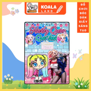 Đồ chơi búp bê giấy Avatar world Harly Queen candyhouse paper đồ chơi bóc dán thủ công diy