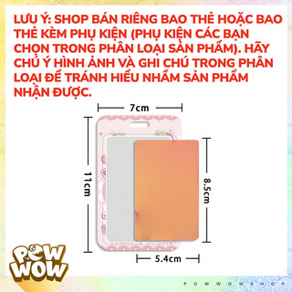 Bao Đựng Thẻ Nhân Viên Nhựa Cứng ABS Hình Chiikawa Hachiware Biểu Cảm Vui Nhộn Hồng Xanh Blue Pink Cute Nắp Trượt