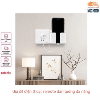 Combo 3 Giá để điện thoại, remote dán tường đa năng - Siêu tiện dụng