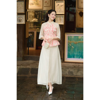 [LAMER X PHƯƠNG ANH ĐÀO] Áo Pháp Phục Diên Hoa (Không quần) Thiết Kế Cao Cấp Áo Dài Cách Tân V61B24Q005 S61B26Q001