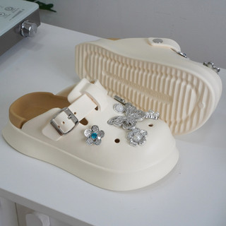 Dép suc nữ đế cao 5cm kèm charm Chuồn chuồn SR V2 kiểu sandal dễ thương năng động CSM-56 Mita